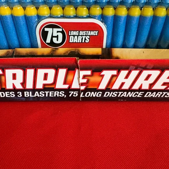 Buzz Bee Toys Triple Threat Blaster Set - Blue, Green, Orange - Picture 3 of 3